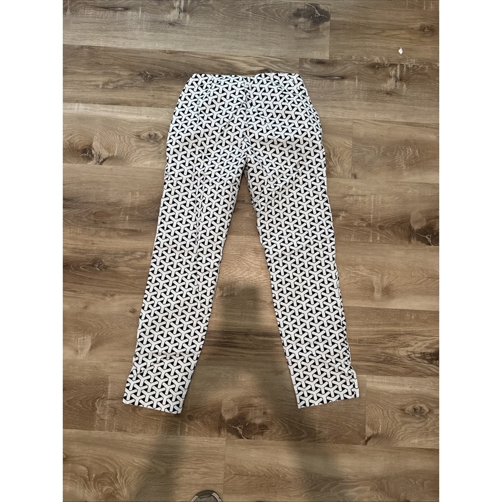 J. McLaughlin Women's Ankle Pants‎ Black And White Print  Size 0 - Picture 6 of 7